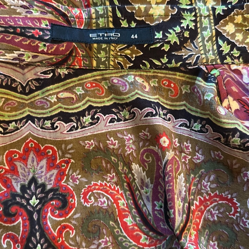 Etro Multi Colored Button Down Shirt With Paisley… - image 5